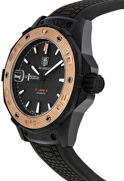 TAG HEUER Aquaracer 500M Divers Black Dial Men'S Watch Waj2182.Ft6015 2