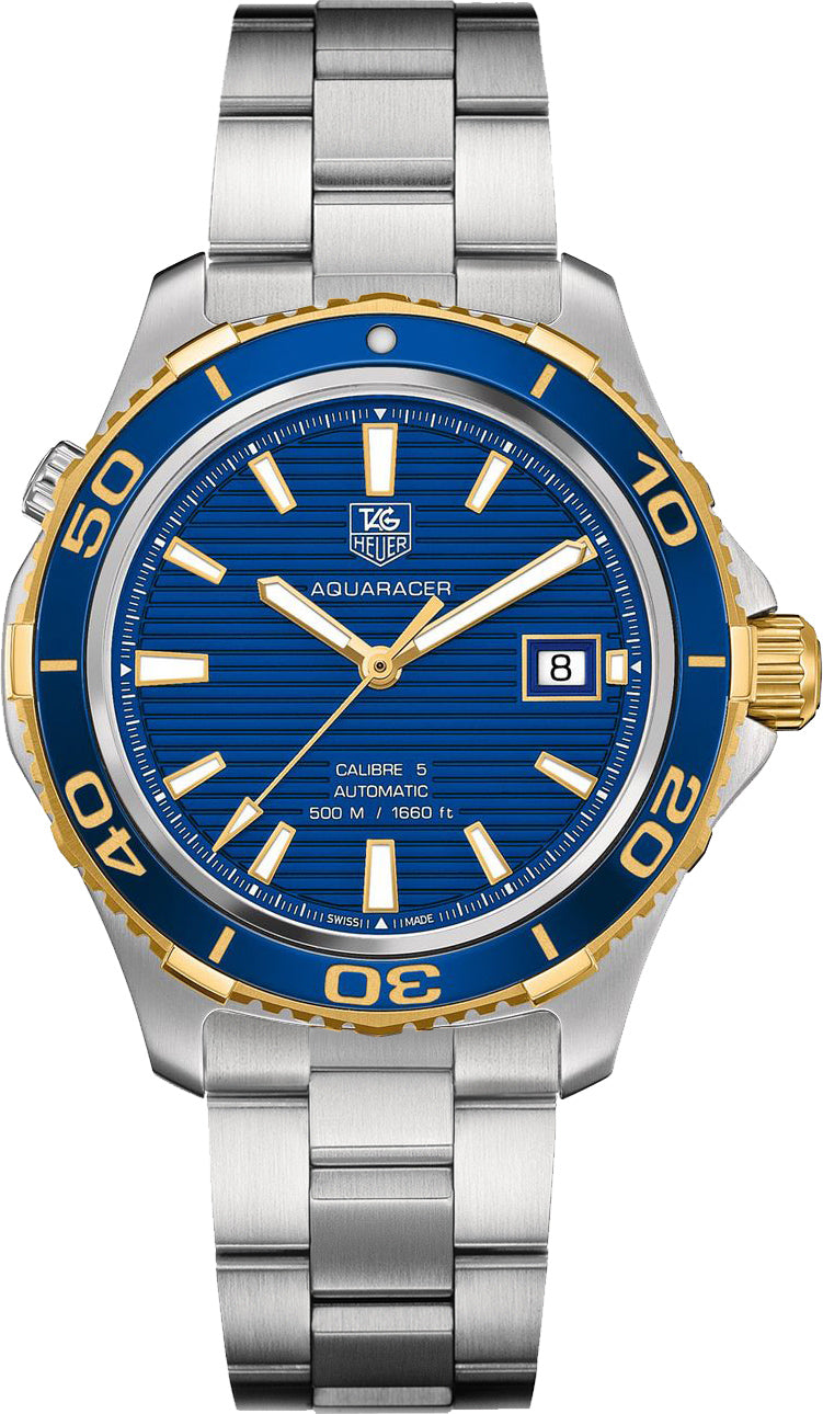 TAG HEUER Aquaracer Calibre 5 500M Blue Dial Men'S Luxury Watch Wak2120.Bb0835 1