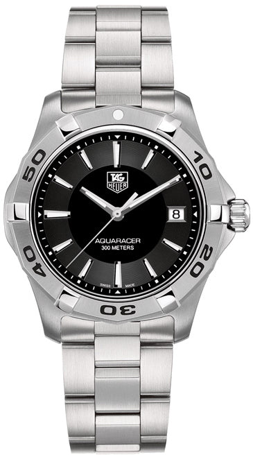 TAG HEUER Aquaracer Black Steel 300M Men'S Watch Wap1110.Ba0831 1