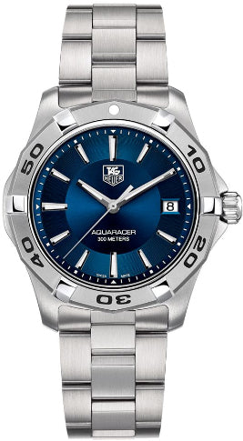 TAG HEUER Aquaracer Blue Dial Steel Men'S Watch Wap1112.Ba0831 1