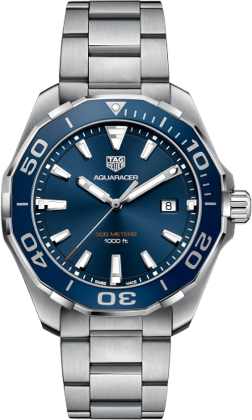 TAG HEUER Aquaracer Blue Dial Men'S Watch Sale Way101C.Ba0746 1