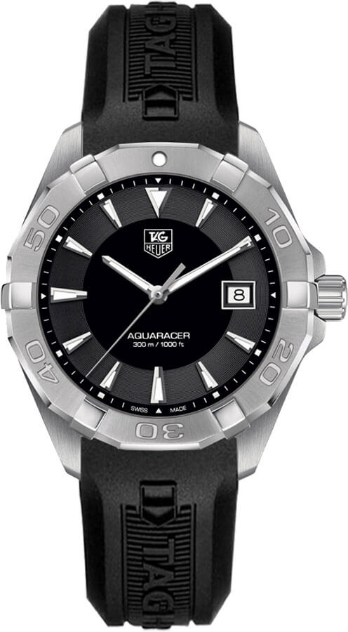 TAG HEUER Aquaracer 300M Black Dial Men'S Watch Way1110.Ft8021 1