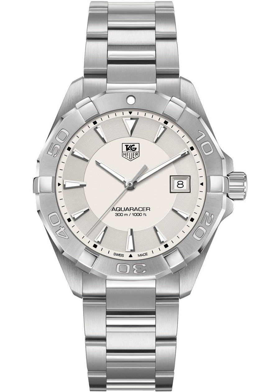 TAG HEUER Aquaracer Silver Dial Men'S Watch Way1111.Ba0910 1