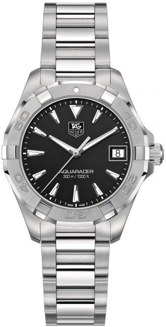 TAG HEUER Aquaracer Black Dial Steel Women'S Luxury Watch Way1310.Ba0915 1