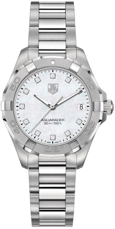 TAG HEUER Aquaracer Diamond Women'S Diving Watch Way1313.Ba0915 1