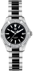TAG HEUER Aquaracer Black Dial Diamond Ladies Watch Way131E.Ba0913 1
