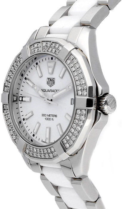 TAG HEUER Aquaracer White Dial Diamond Ladies Watch Way131F.Ba0914 2