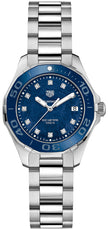 TAG HEUER Aquaracer Pearl Blue & Diamond Ladies Watch Way131L.Ba0748 1