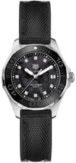 TAG HEUER Aquaracer Black Pearl & Diamond Ladies Dive Watch Way131M.Ft6092 1