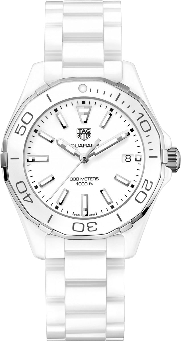 TAG HEUER Aquaracer 300M White Dial Women'S Watch Way1391.Bh0717 1