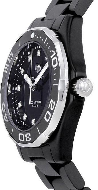 TAG HEUER Aquaracer Diamond Black Dial Ladies Luxury Watch Way1397.Bh0743 2