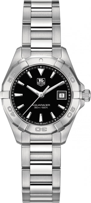 TAG HEUER Aquaracer Black Dial Stainless Ladies Watch Way1410.Ba0920 1