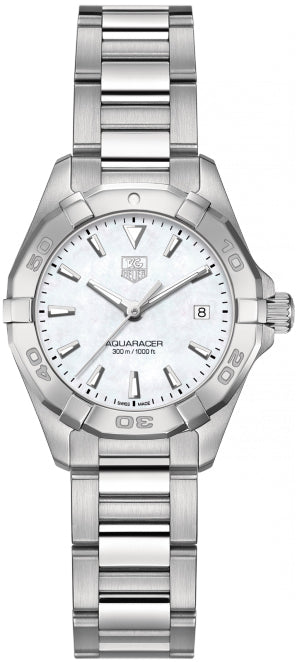 TAG HEUER Aquaracer White Pearl Dial Swiss Women'S Watch Way1412.Ba0920 1