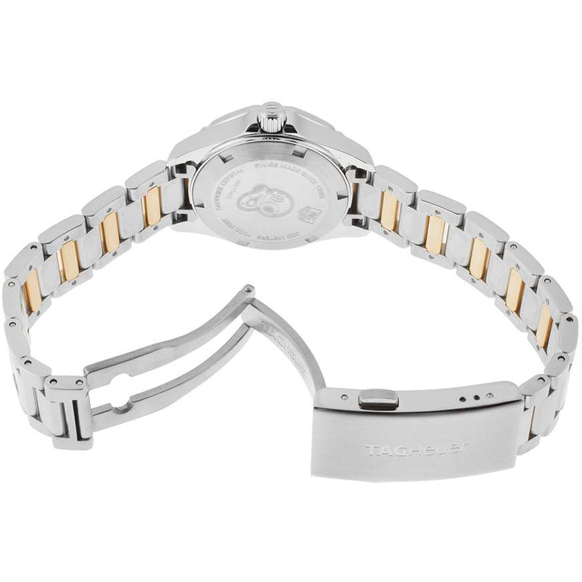 TAG HEUER Aquaracer Gold & Steel Ladies Luxury Watch Way1455.Bd0922 3