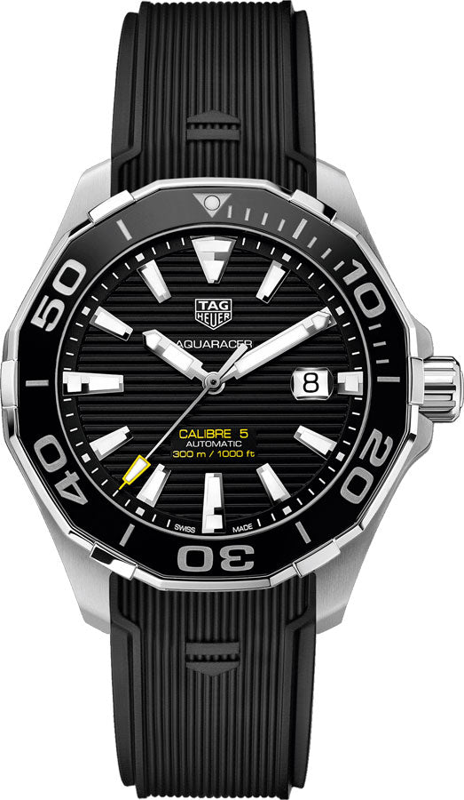 TAG HEUER Aquaracer Automatic Black Dial Men'S Watch Way201A.Ft6142 1