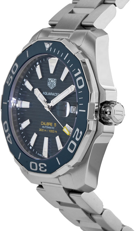 TAG HEUER Aquaracer Blue Dial 300M Authentic Men'S Watch Way201B.Ba0927 2
