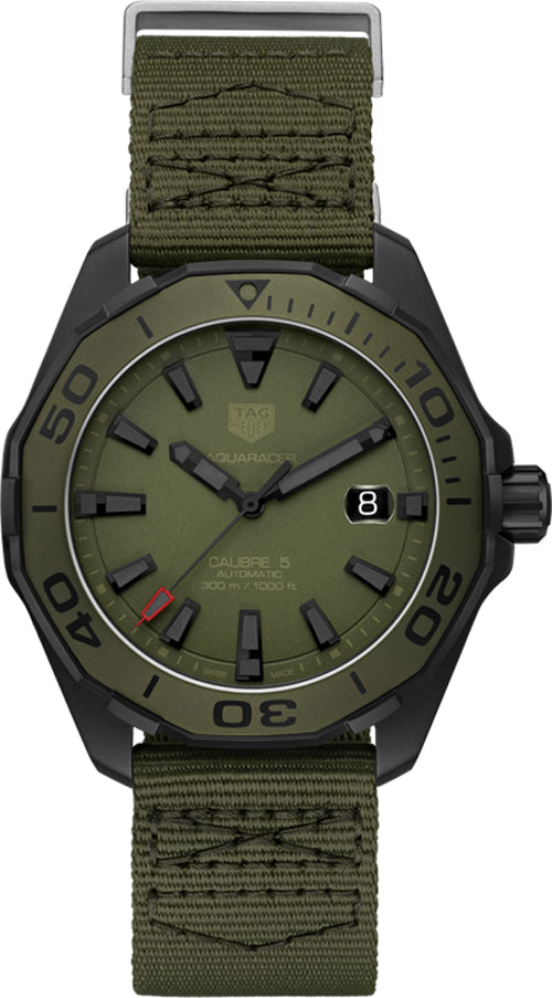 TAG HEUER Aquaracer Automatic Green Dial Men'S Sports Watch Way208E.Fc8222 1