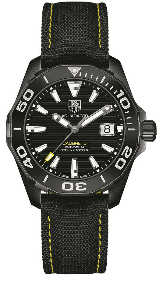 TAG HEUER Aquaracer Black Dial Men'S Watch Way218A.Fc6362 1