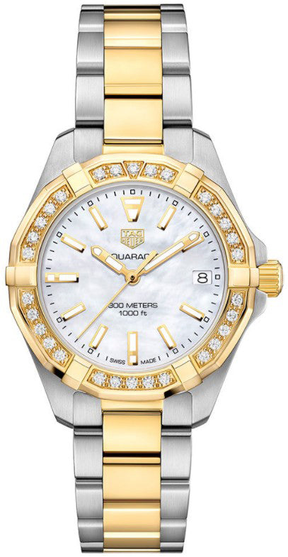 TAG HEUER Aquaracer Diamond And Gold Women'S Luxury Watch Wbd1321.Bb0320 1
