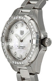 TAG HEUER Aquaracer White Mother Of Pearl Diamond Women'S Watch Wbd1415.Ba0741 3
