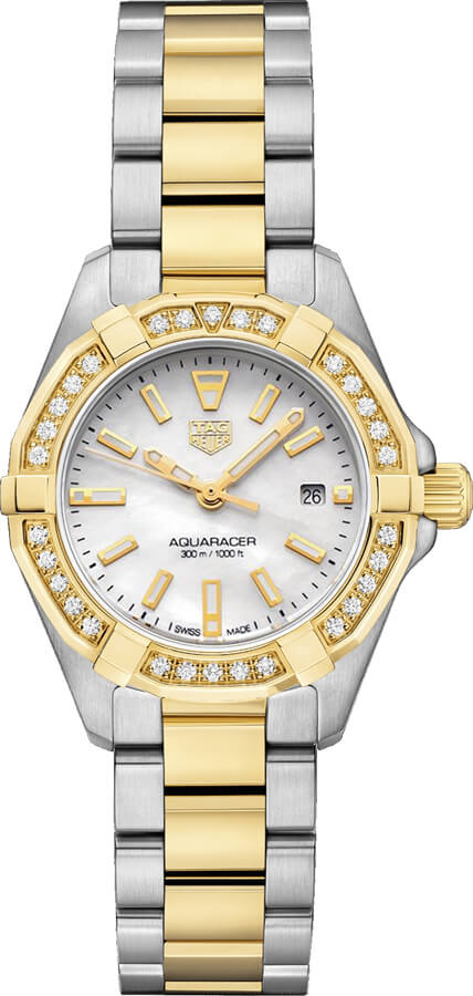 TAG HEUER Aquaracer 18K Gold & Diamond Ladies Watch Wbd1421.Bb0321 1