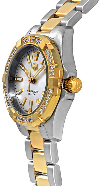 TAG HEUER Aquaracer 18K Gold & Diamond Ladies Watch Wbd1421.Bb0321 2