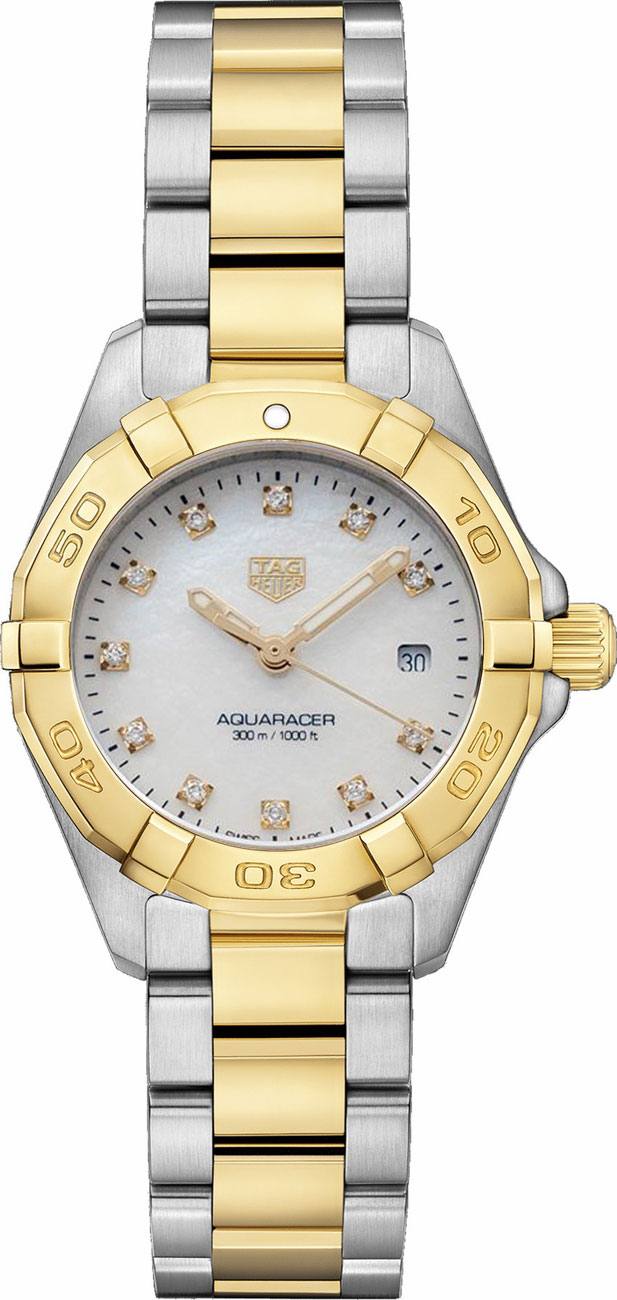 TAG HEUER Aquaracer White Pearl Women'S Luxury Watch Save Wbd1422.Bb0321 1