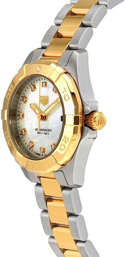 TAG HEUER Aquaracer White Pearl Women'S Luxury Watch Save Wbd1422.Bb0321 2
