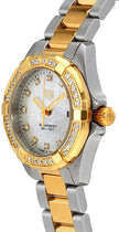 TAG HEUER Aquaracer Diamond & Gold Ladies Luxury Watch Wbd1423.Bb0321 2