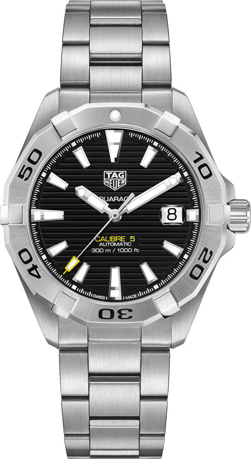 TAG HEUER Aquaracer Calibre 5 300M Black Dial Men'S Watch Wbd2110.Ba0928 1