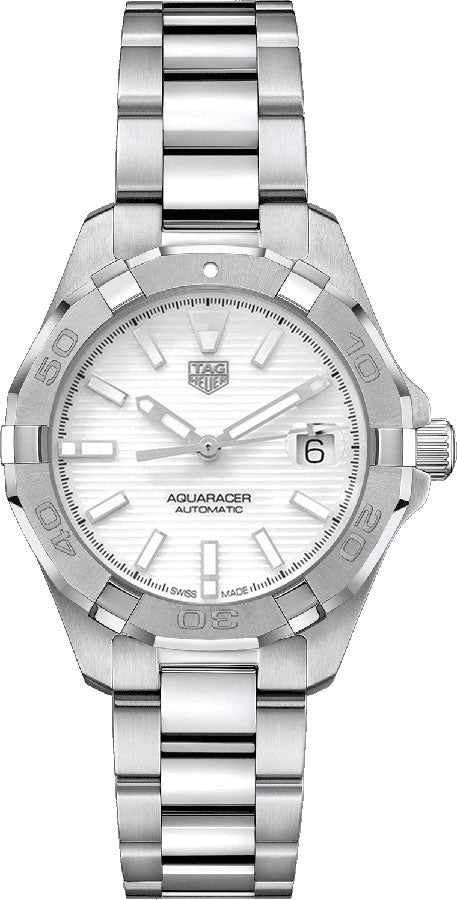 TAG HEUER Aquaracer Pearl White Dial Automatic Ladies Watch Wbd2311.Ba0740 1