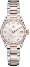 TAG HEUER Carrera Rose Gold & Steel Diamond Women'S Watch War2453.Bd0772 1