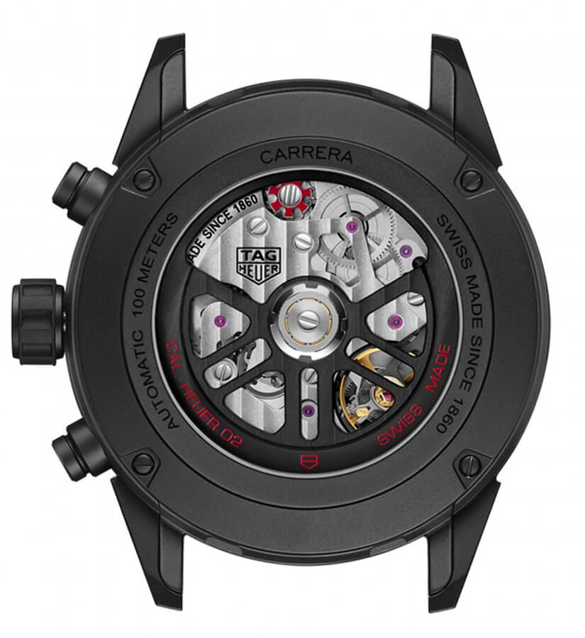 TAG HEUER Carrera Black Skeleton Dial Men'S Watch Cbg2A90.Bh0653 3