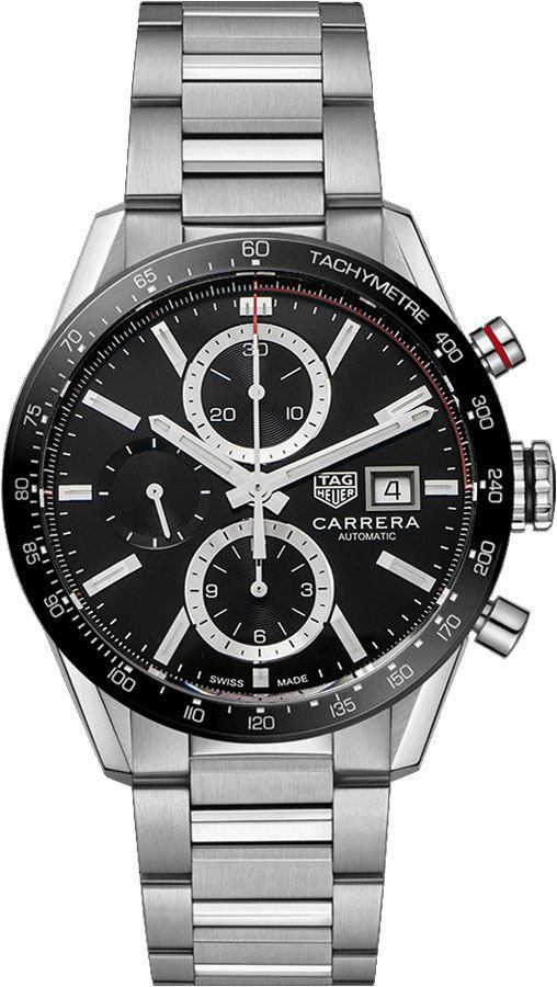 TAG HEUER Carrera Calibre 16 Black Dial Men'S Watch Cbm2110.Ba0651 1