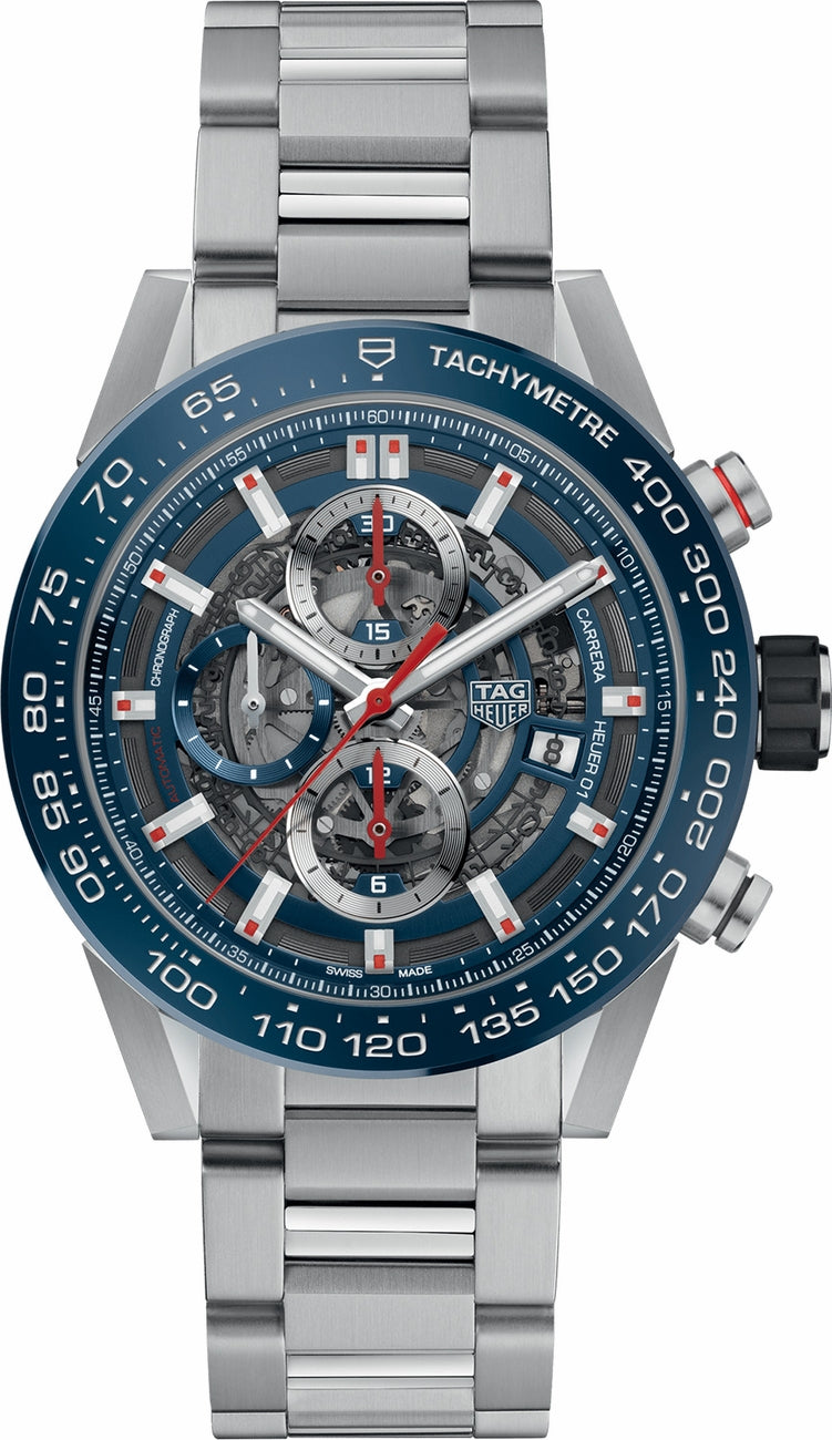 TAG HEUER Carrera Skeleton Blue Dial Men'S Watch Car201T.Ba0766 1
