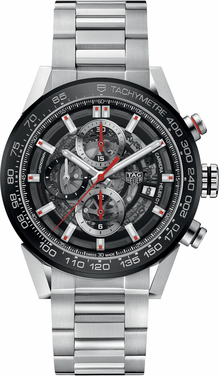 TAG HEUER Carrera Skeleton Black Dial Men'S Watch Car201V.Ba0714 1