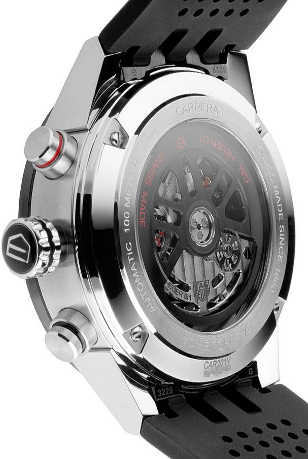 TAG HEUER Carrera Black Dial Automatic Chronograph Men'S Watch Car201V.Ft6046 3