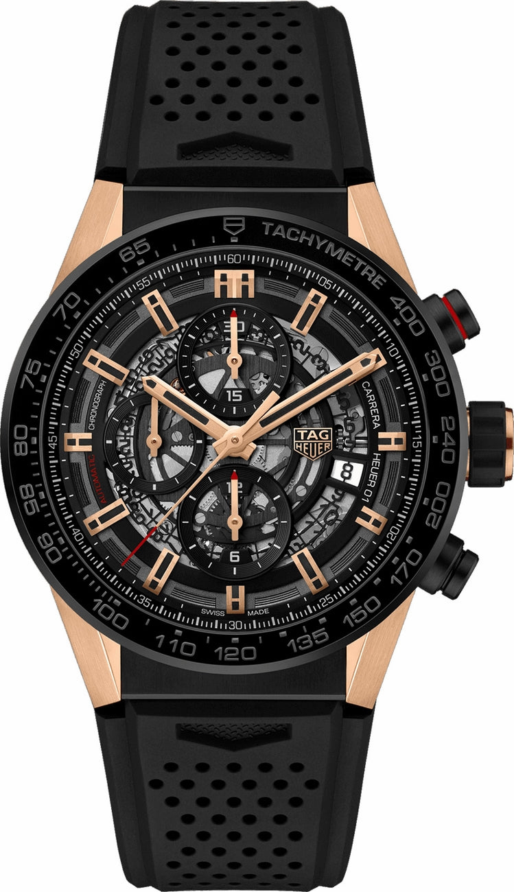 TAG HEUER Carrera Automatic Chronograph Men'S Watch Car205A.Ft6087 1