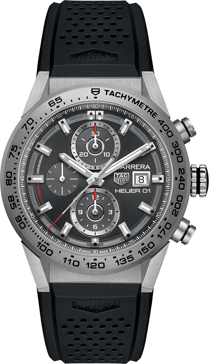 TAG HEUER Carrera Sunray Grey Dial Chronograph Men'S Watch Car208Z.Ft6046 1