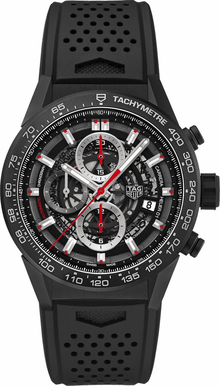TAG HEUER Carrera Black Dial Men'S Luxury Watch Car2090.Ft6088 1