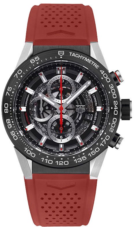 TAG HEUER Carrera Skeleton Black Dial Men'S Watch Car2A1Z.Ft6050 1