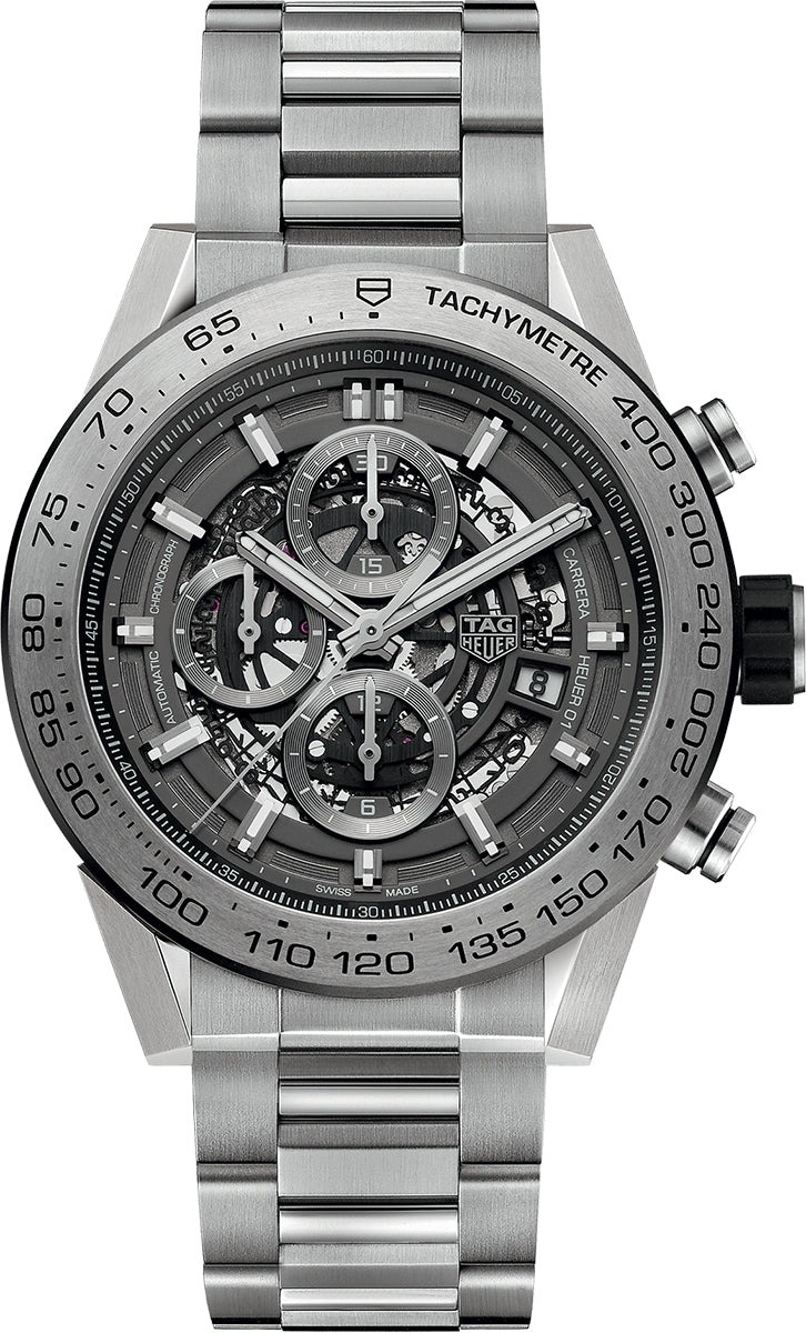 TAG HEUER Carrera Calibre Heuer 01 Skeleton Dial Men'S Watch Car2A8A.Bf0707 1