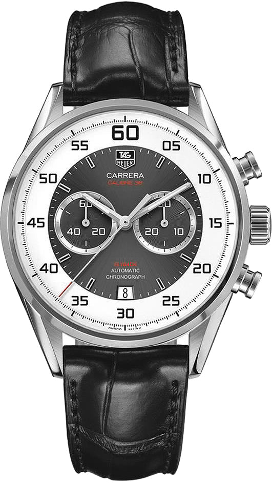 TAG HEUER Carrera Calibre 36 Grey & Silver Dial Men'S Watch Car2B11.Fc6235 1