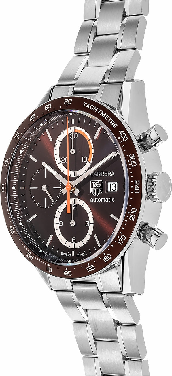 TAG HEUER Carrera Chronograph Brown Dial Men'S Watch Cv2013.Ba0794 2