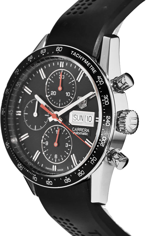 TAG HEUER Carrera Black Dial Steel Men'S Watch Cv201Ah.Ft6014 2