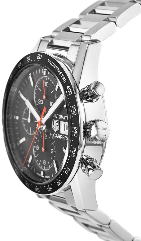 TAG HEUER Carrera Black Dial Men'S Watch Cv201Am.Ba0723 2