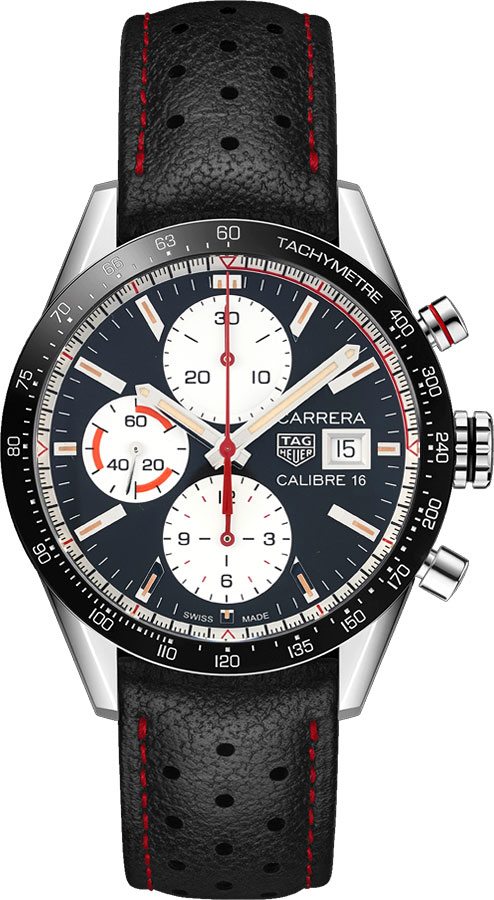 TAG HEUER Carrera 41Mm Black Dial Men'S Watch Cv201Ap.Fc6429 1