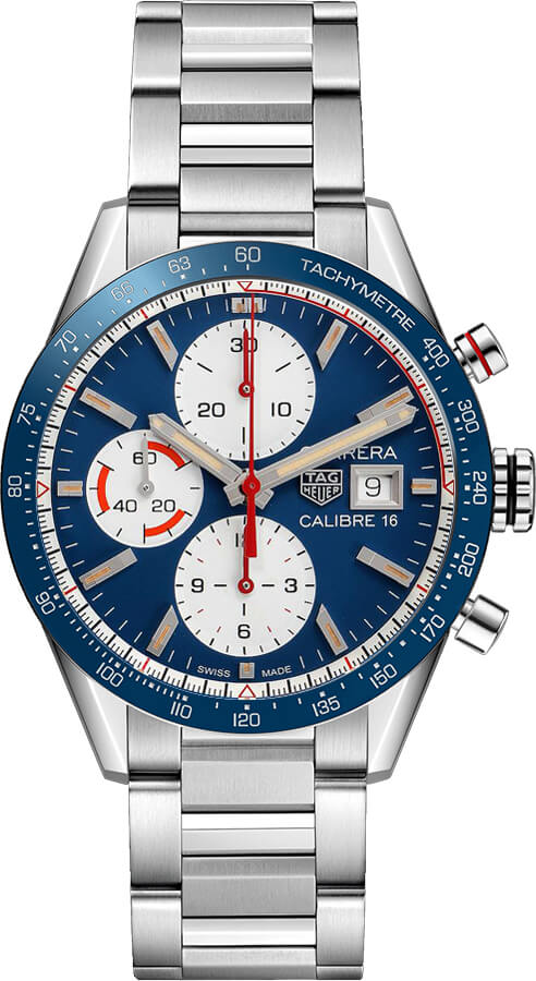 TAG HEUER Carrera 41Mm Chronograph Men'S Watch Cv201Ar.Ba0715 1