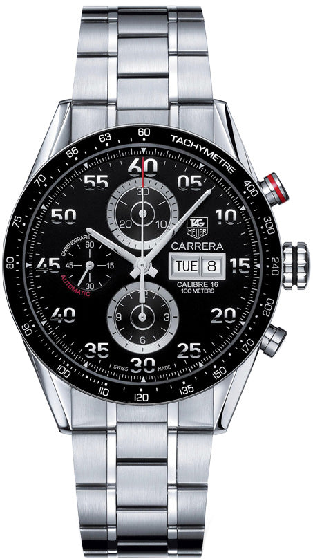 TAG HEUER Carrera 43Mm Chronograph Men'S Watch Cv2A10.Ba0796 1