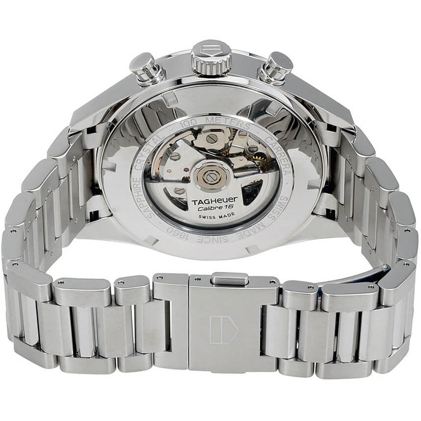 TAG HEUER Carrera Chronograph Silver Dial Men'S Watch Cv2A1Ac.Ba0738 3